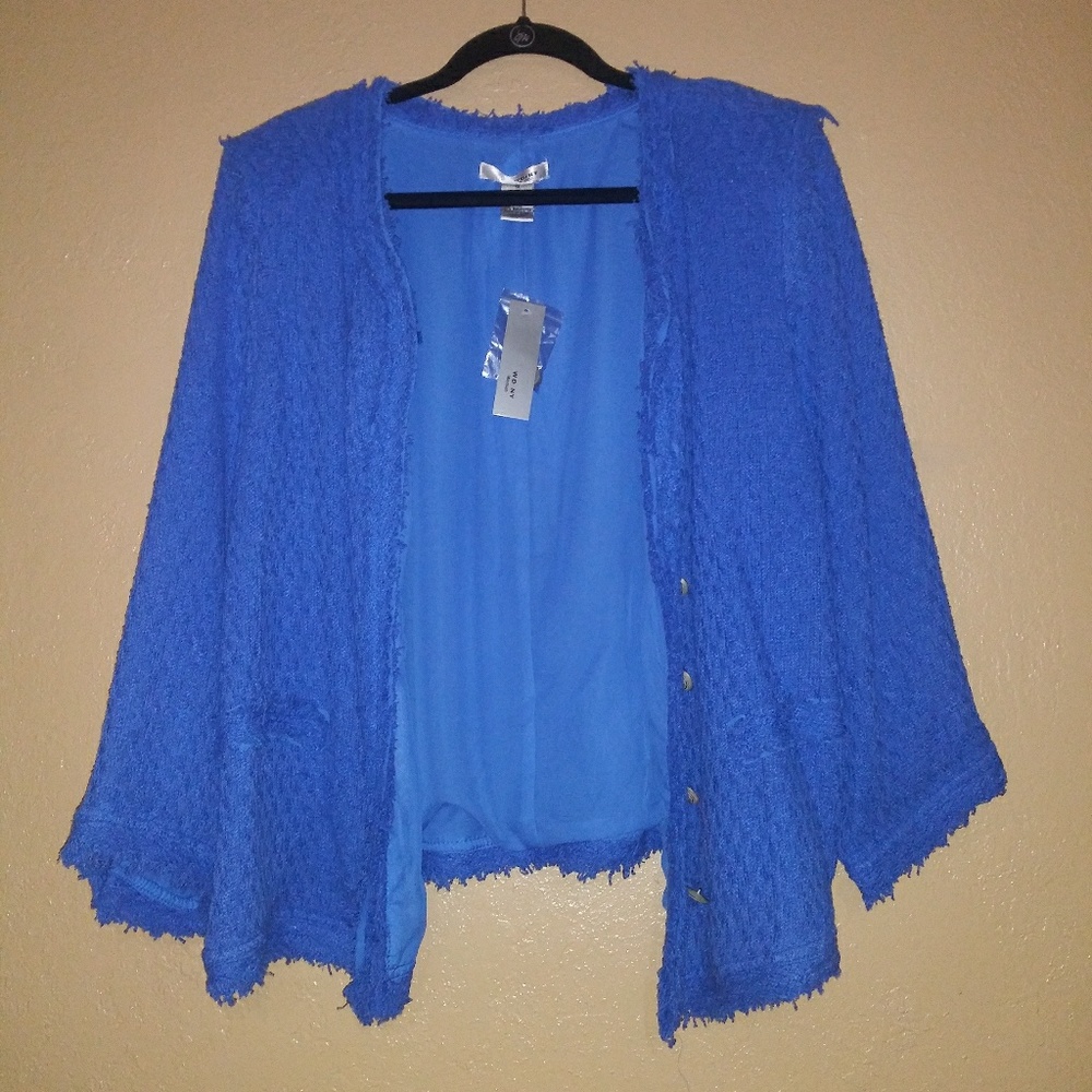 Blue womans jacket 1X new